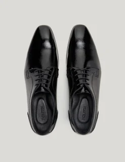 Patent Derby Lace Up
