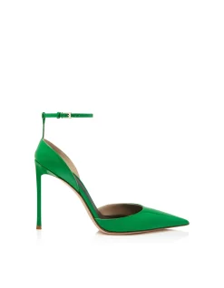 PATENT LEATHER ANKLE STRAP SANDAL