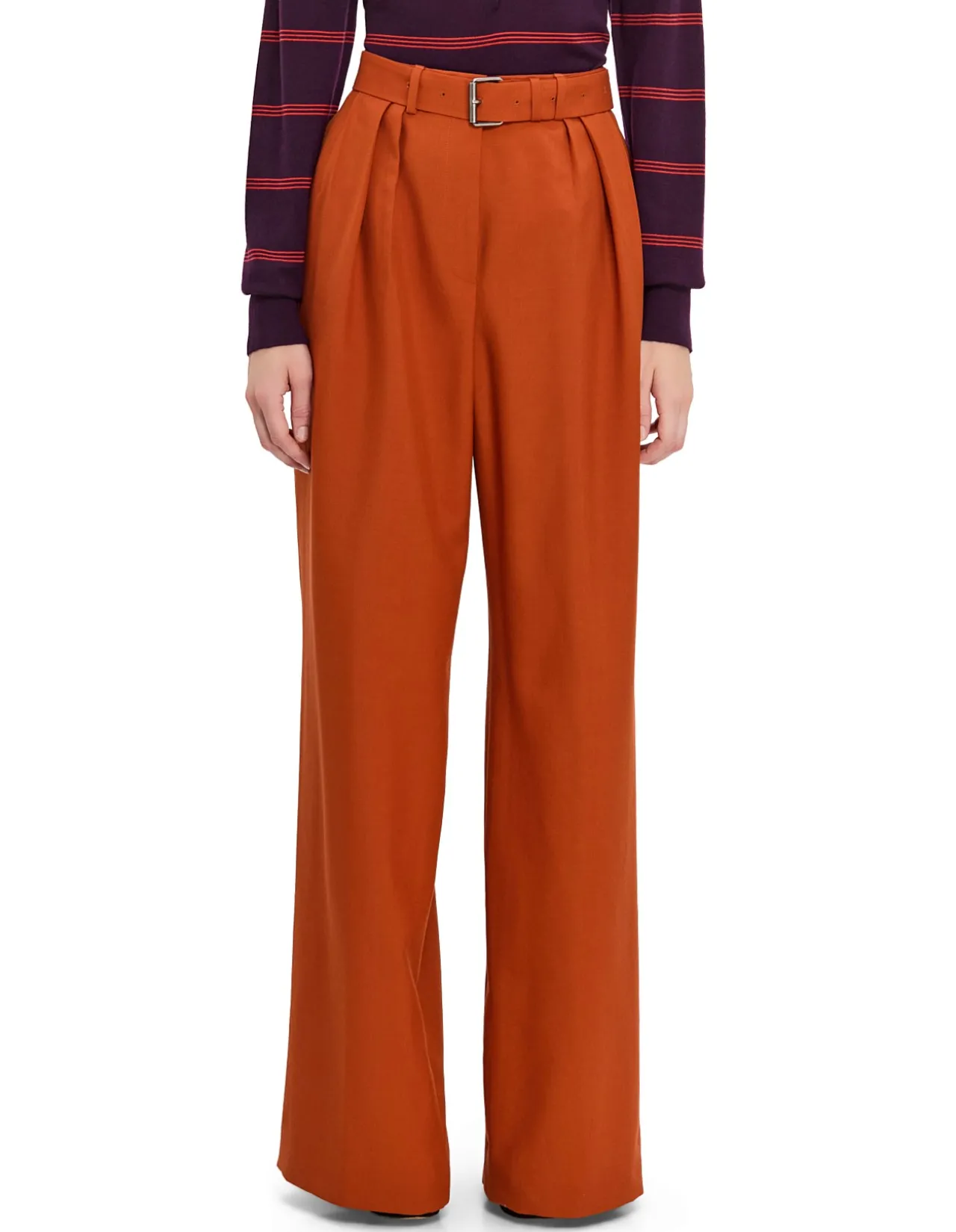 PEACHES PLEATED TROUSERS