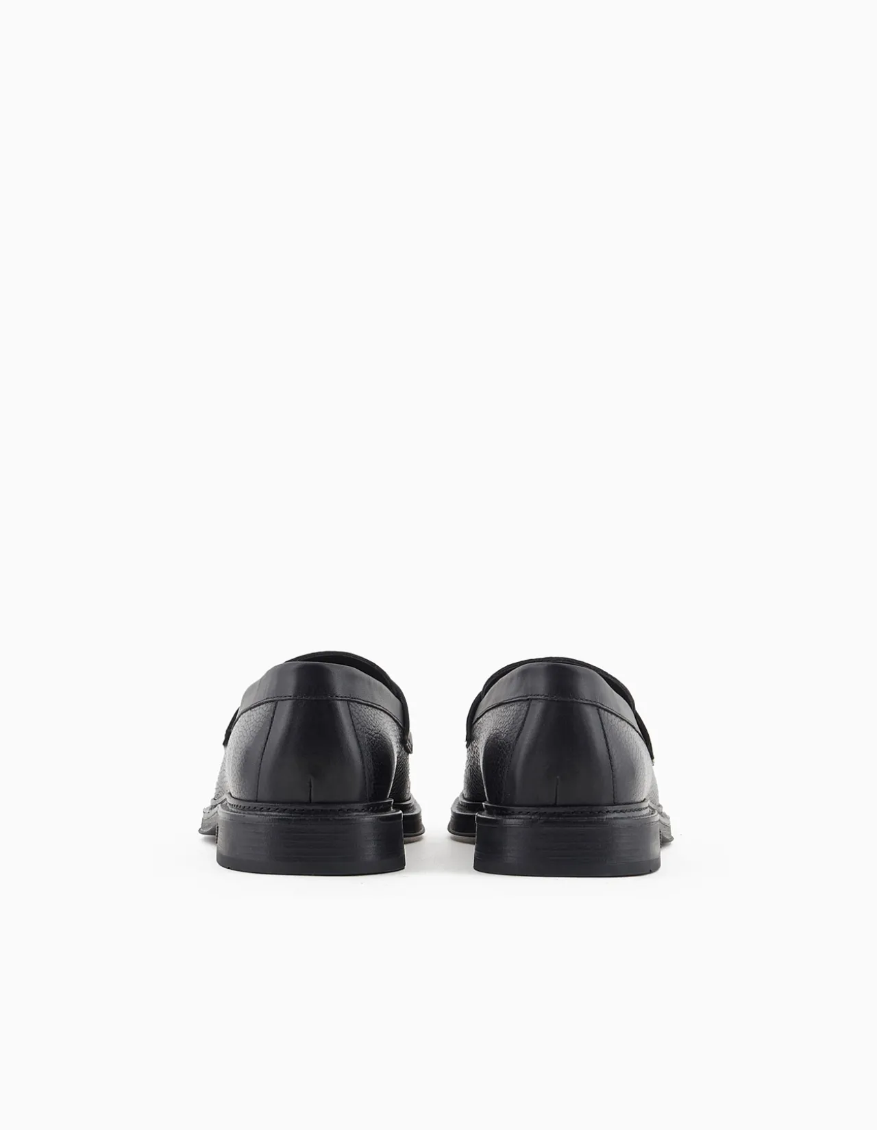 Pebbled Leather Loafers