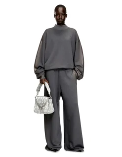 P-ELIC WIDE LEG COATED TRACKSUIT PANTS