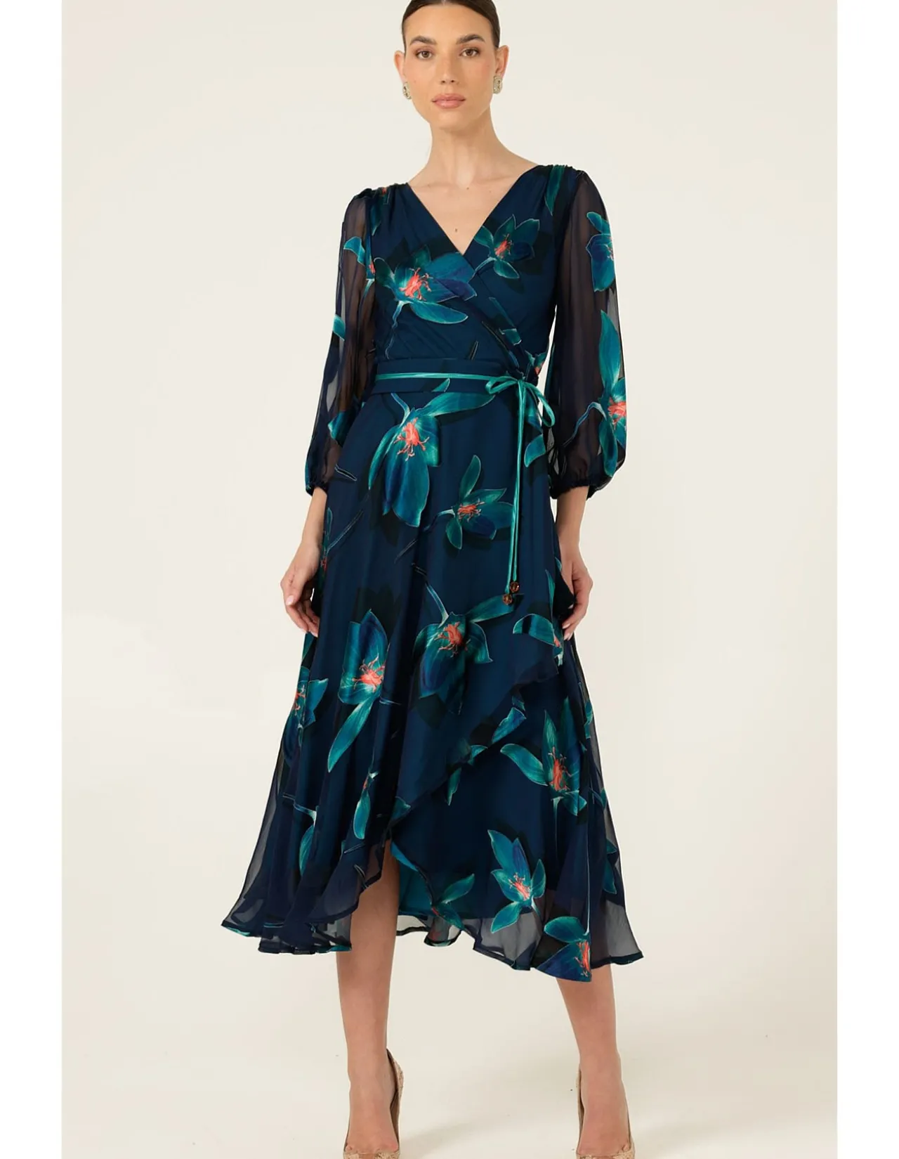 PENDULUM WRAP DRESS
