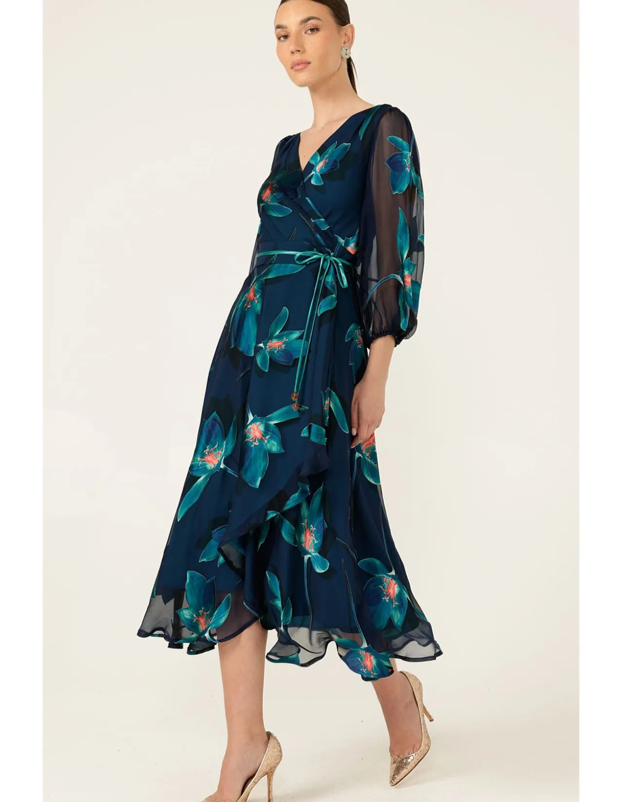 PENDULUM WRAP DRESS
