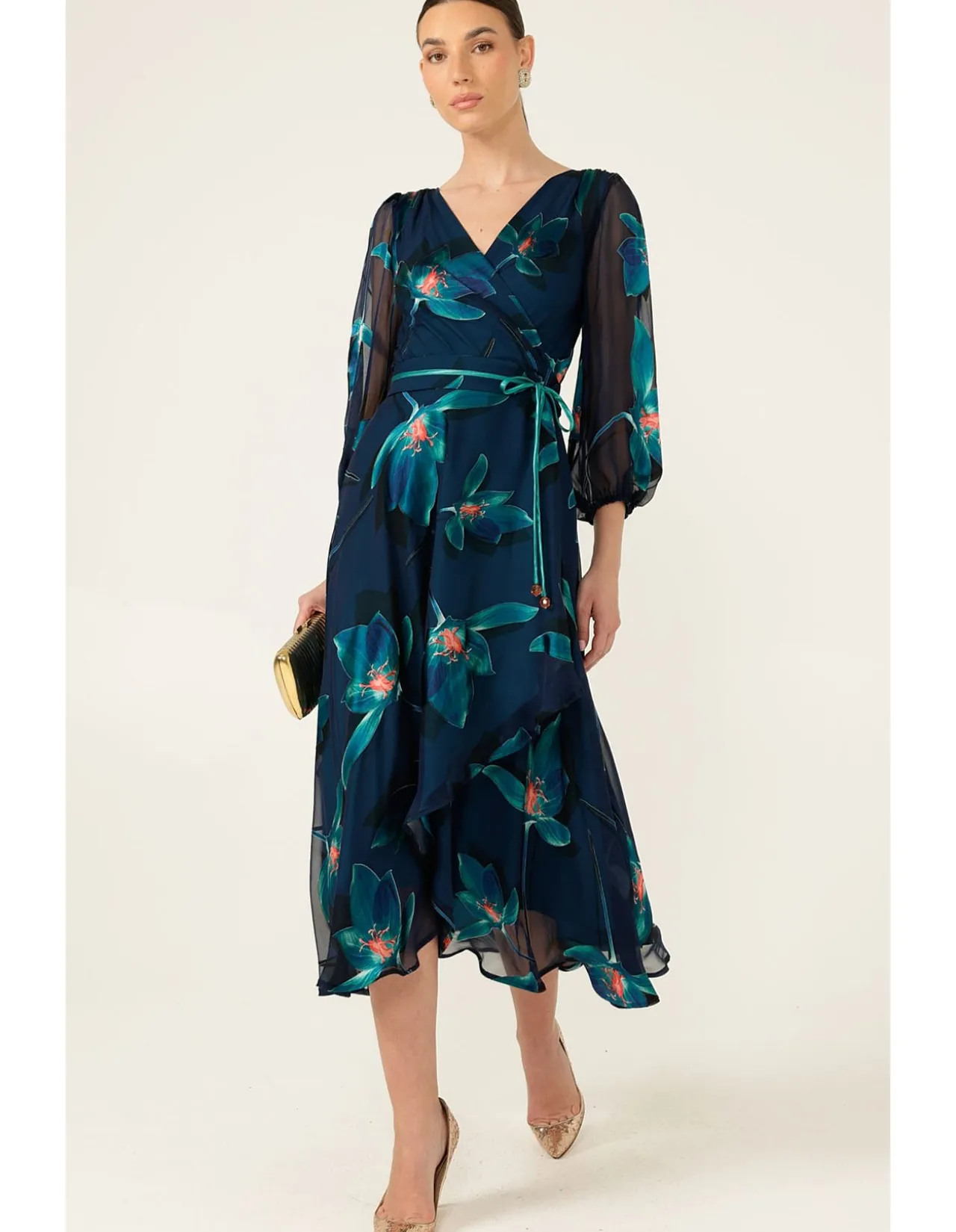 PENDULUM WRAP DRESS