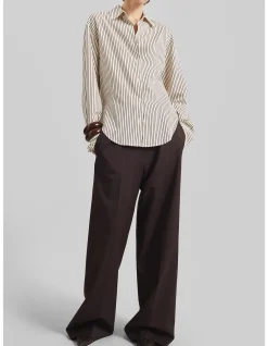 PERI STRIPED FLUID SHIRT