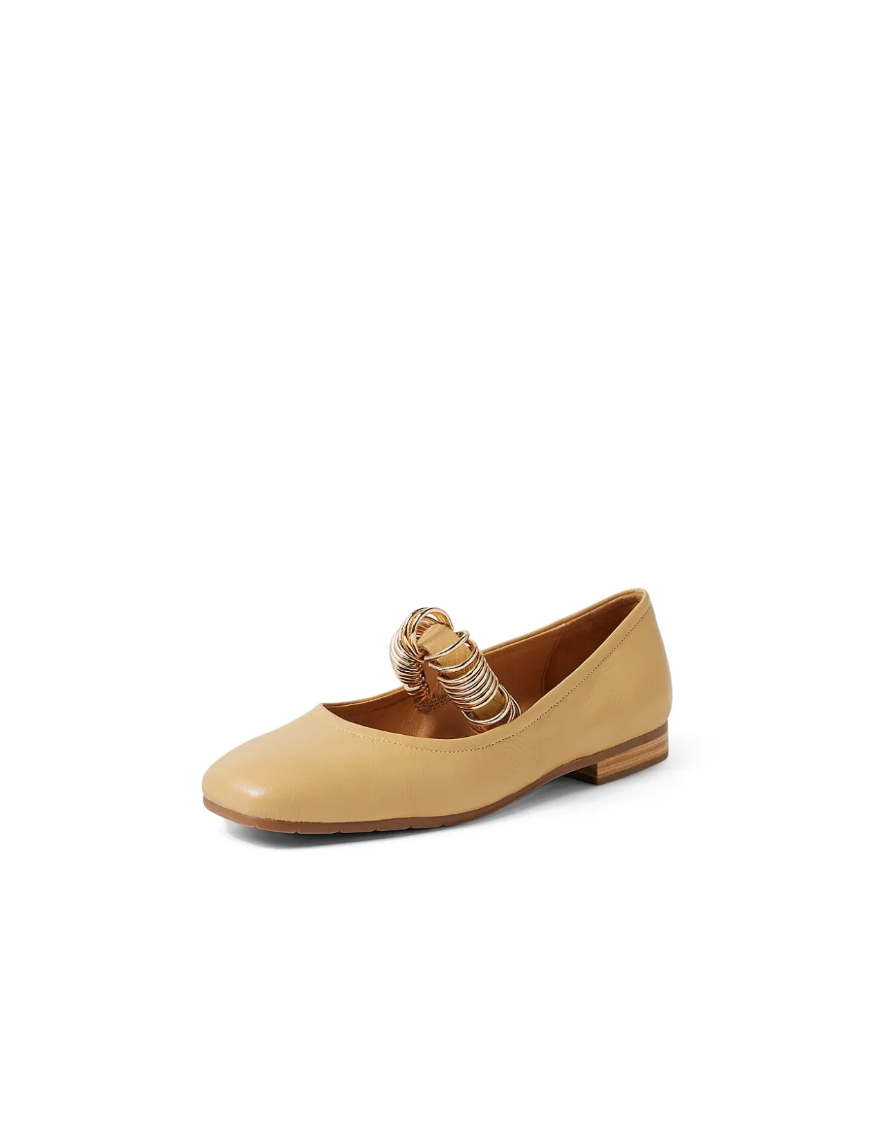Perky Ring Detail Square Toe Mary Janes