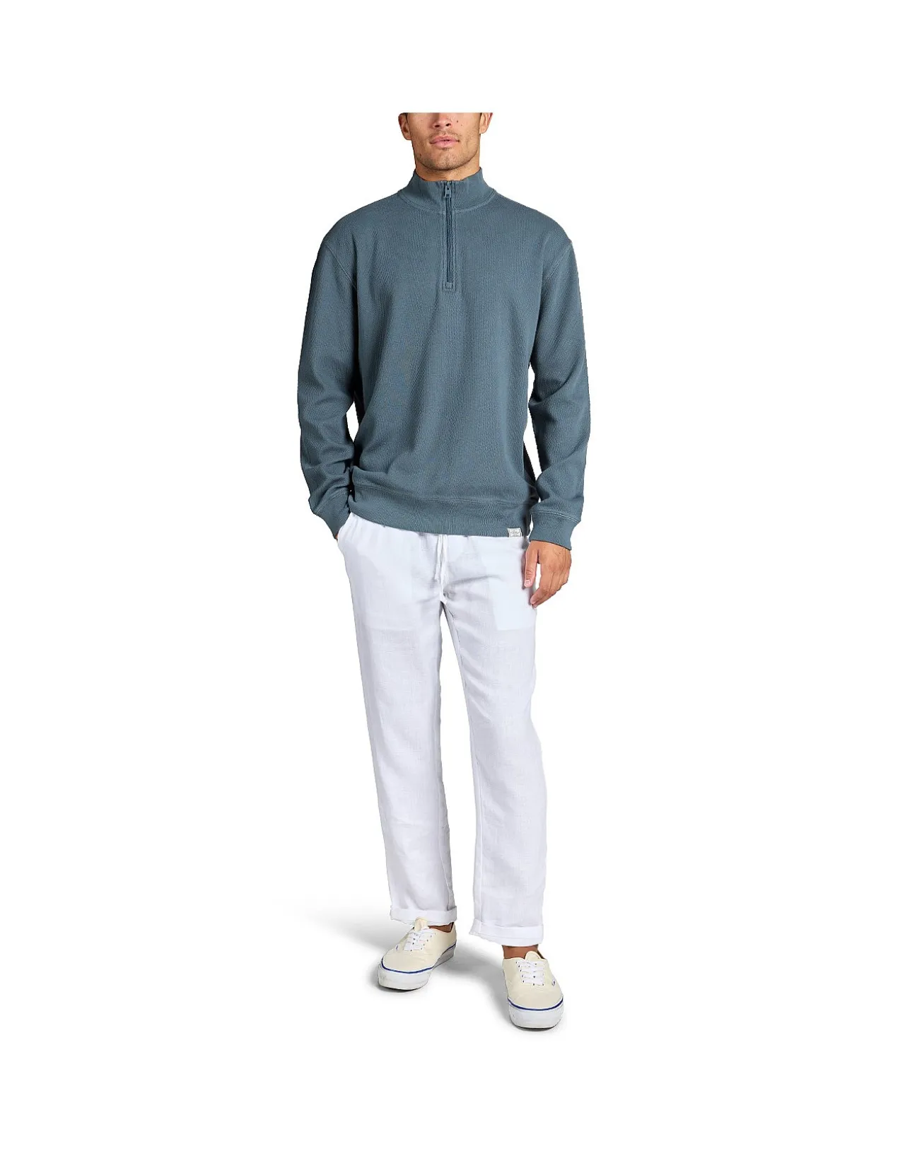 PERRY LS WAFFLE 1/4 ZIP