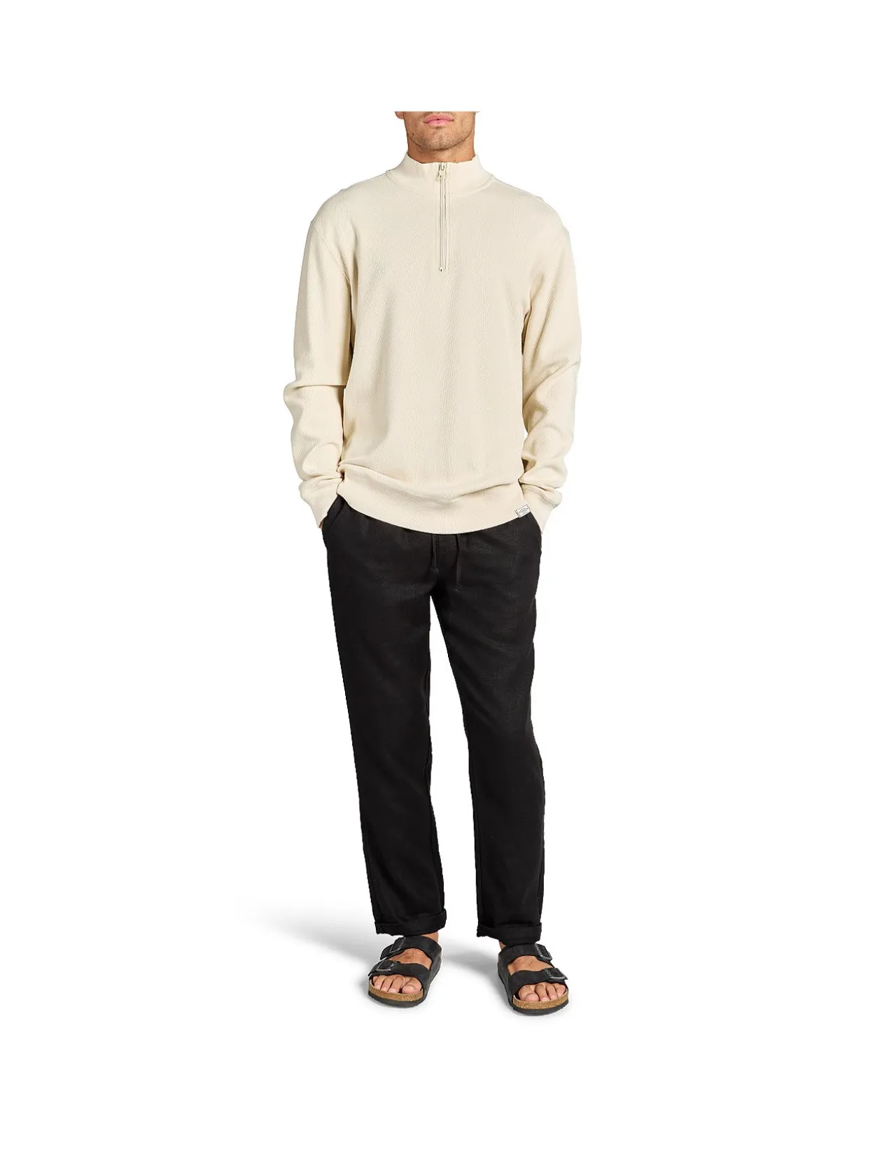 PERRY LS WAFFLE 1/4 ZIP