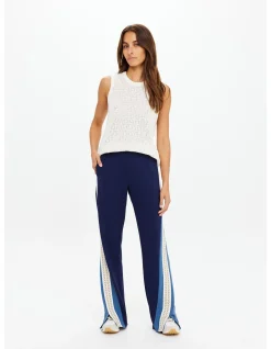Petra Flare Split Hem Side Stripe Pants