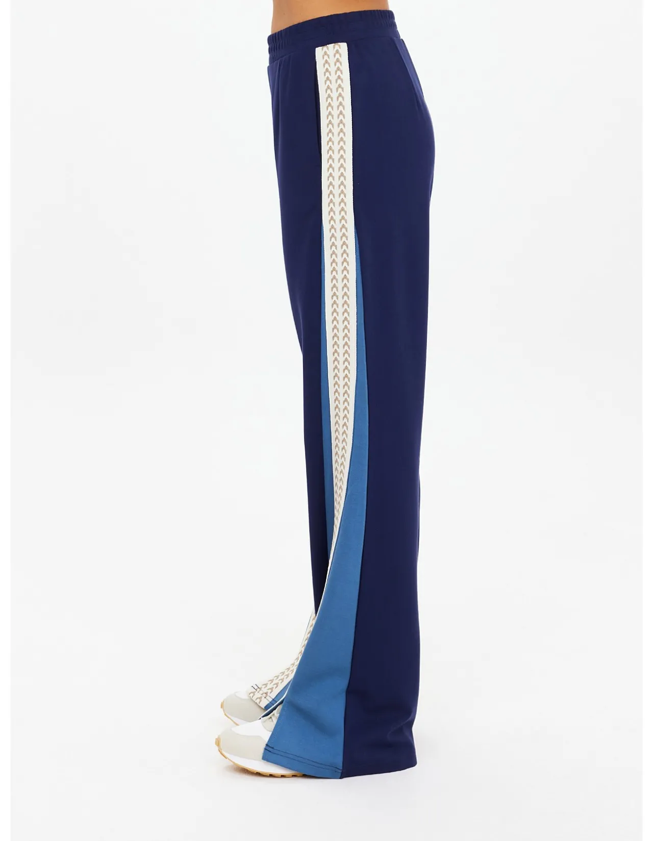 Petra Flare Split Hem Side Stripe Pants