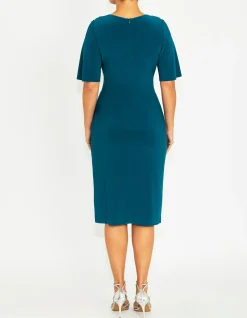 PHILLY TEAL JERSEY DRESS
