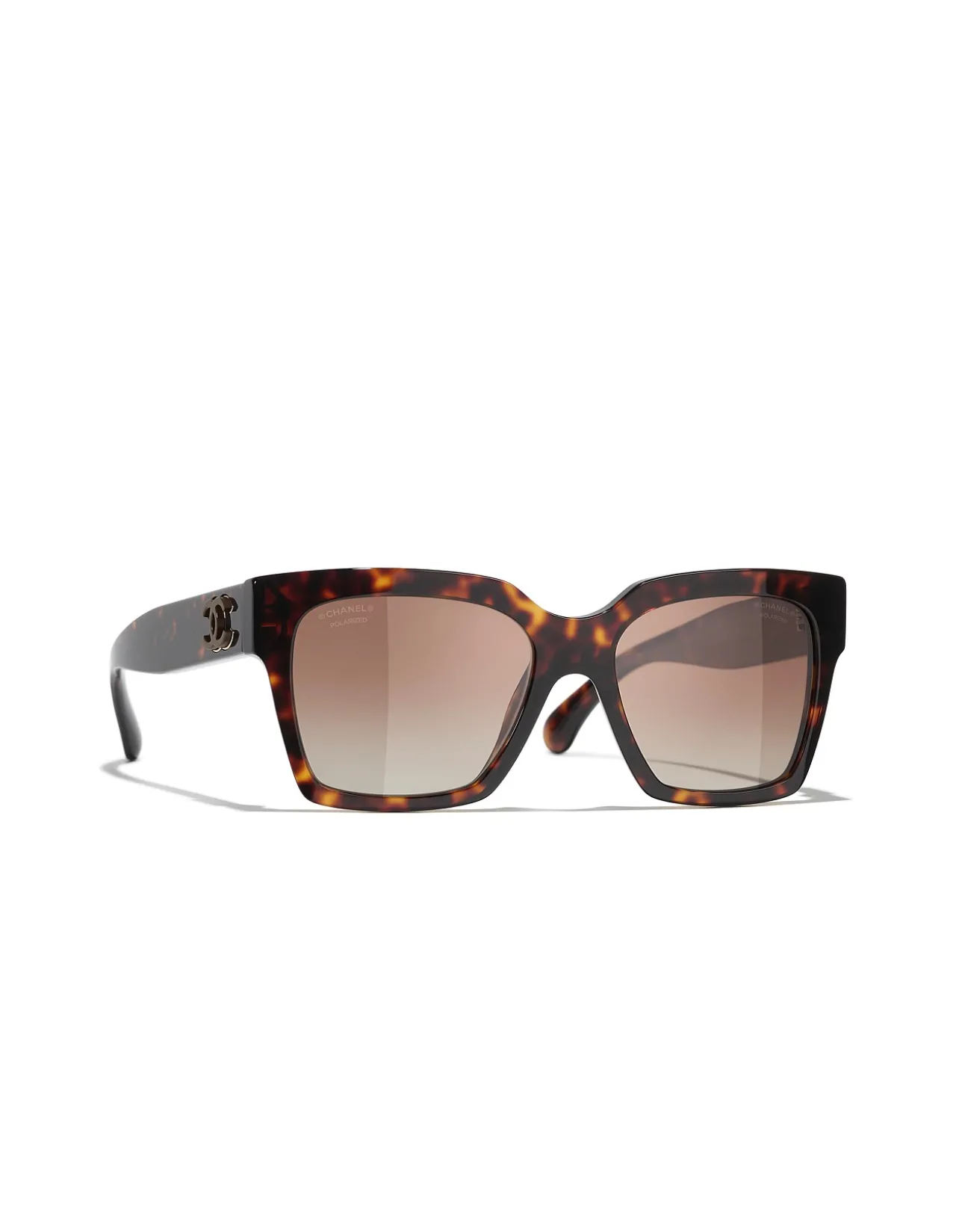 Pillow Polarised Brown Gradient Square Sunglasses