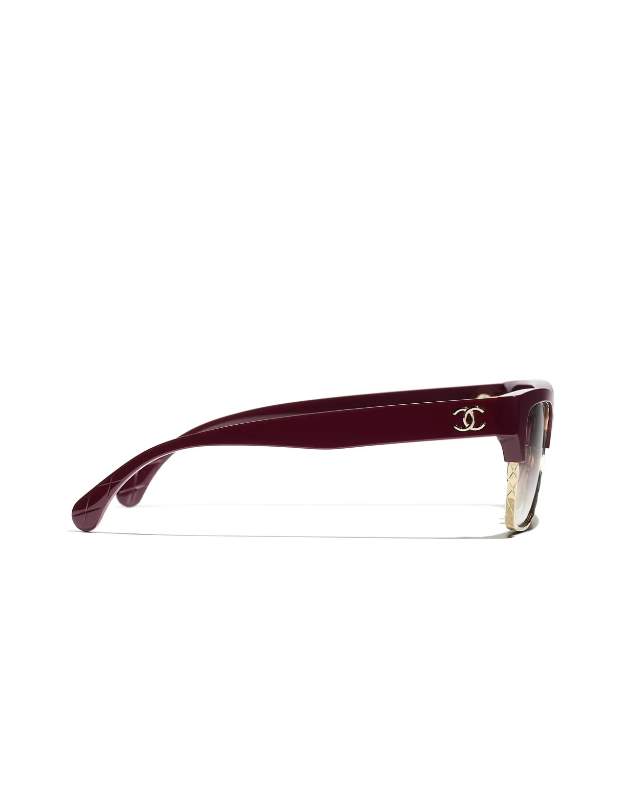 Pillow Red Vendome Gradient Rectangle Sunglasses