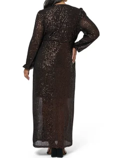 PINK DUSK - ALL I WANT SEQUIN MAXI DRESS