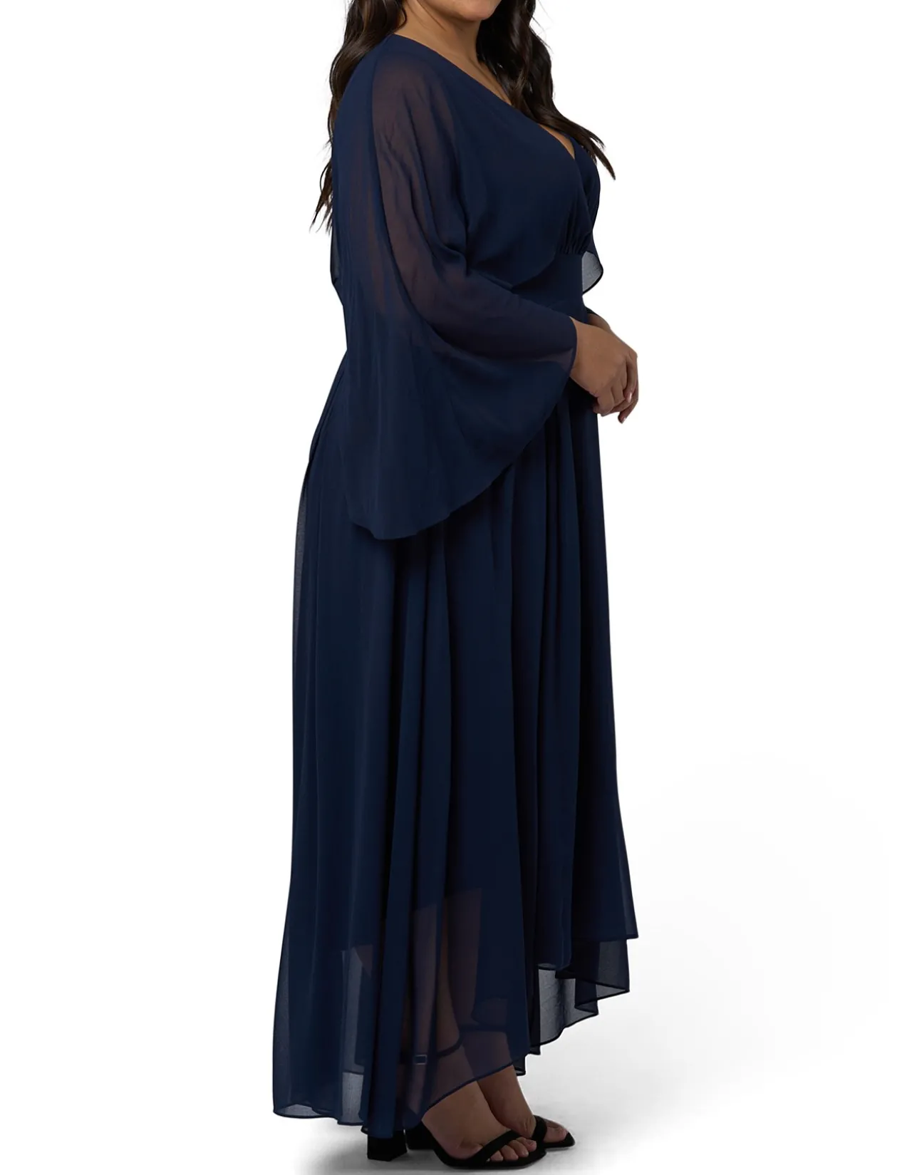 PINK DUSK - ELECTRIC CHEMISTRY CAPE MAXI DRESS