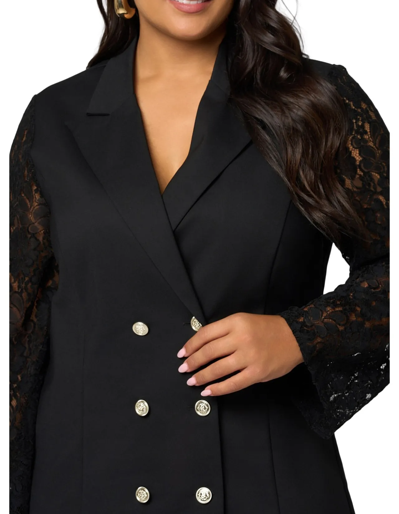 PINK DUSK-ENVY LACE TUXEDO MINI DRESS