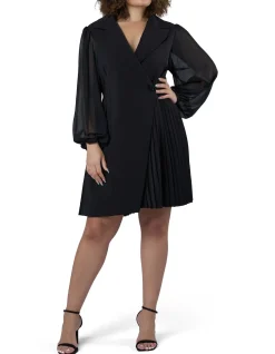 PINK DUSK-FEVERISH NIGHTS TUXEDO MINI DRESS