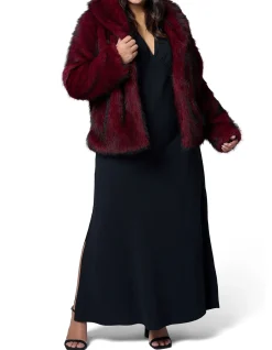 PINK DUSK-HOT PURSUIT FUR COAT