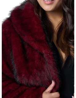 PINK DUSK-HOT PURSUIT FUR COAT