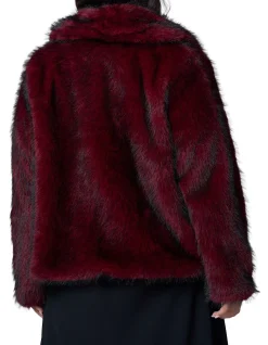 PINK DUSK-HOT PURSUIT FUR COAT