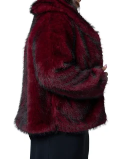 PINK DUSK-HOT PURSUIT FUR COAT