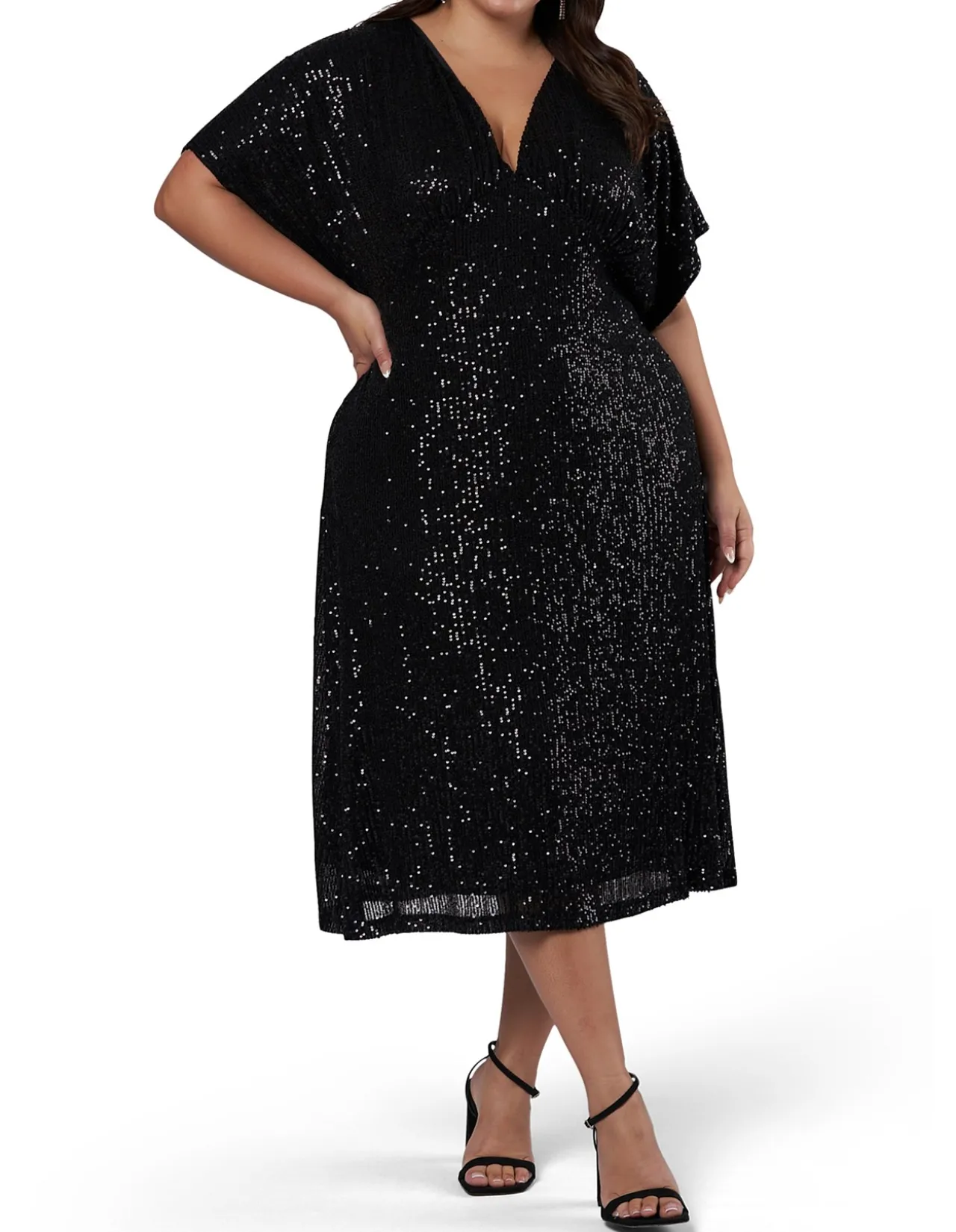 PINK DUSK - WANT YOU SEQUIN MIDI DRESS
