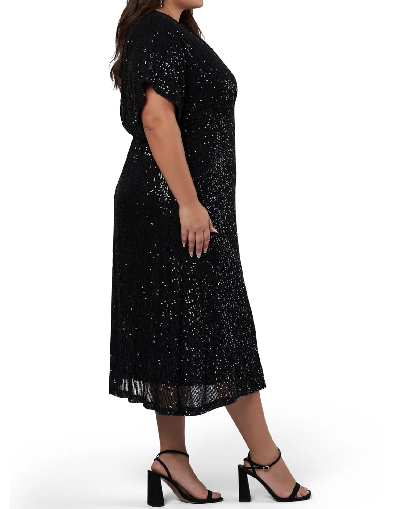 PINK DUSK - WANT YOU SEQUIN MIDI DRESS