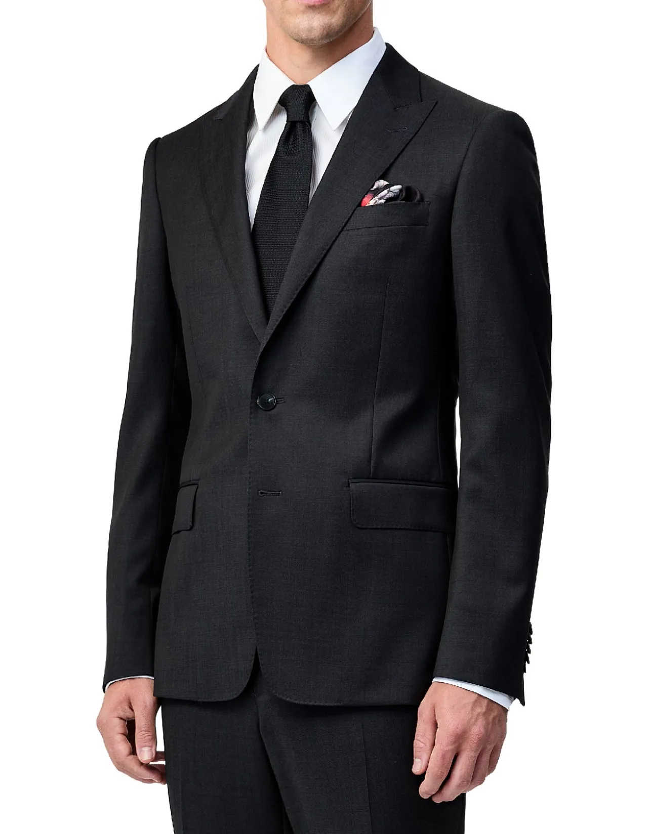 Pinpoint Twill Suit Jacket