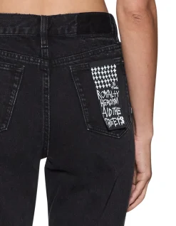 Pinup Mid Rise Slim Straight Denim Jeans