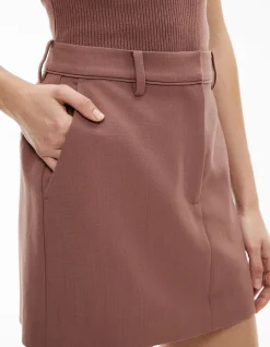 Piped Detail Mini Skirt