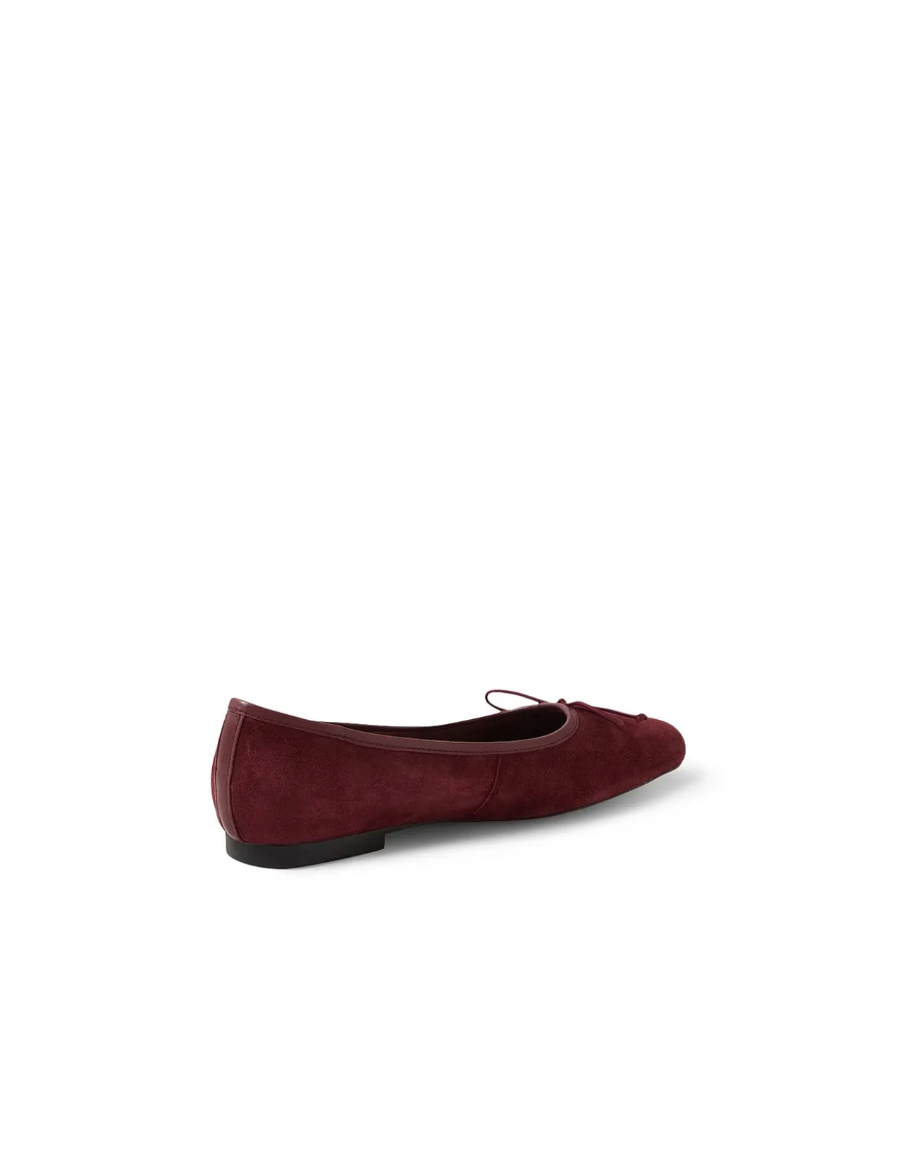 Pirela Square Toe Suede Ballet Flats