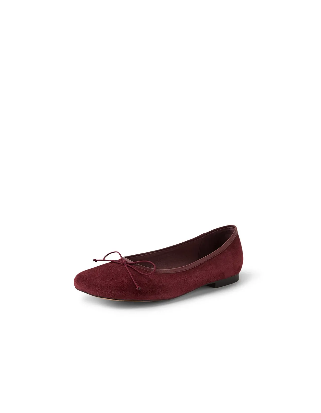 Pirela Square Toe Suede Ballet Flats