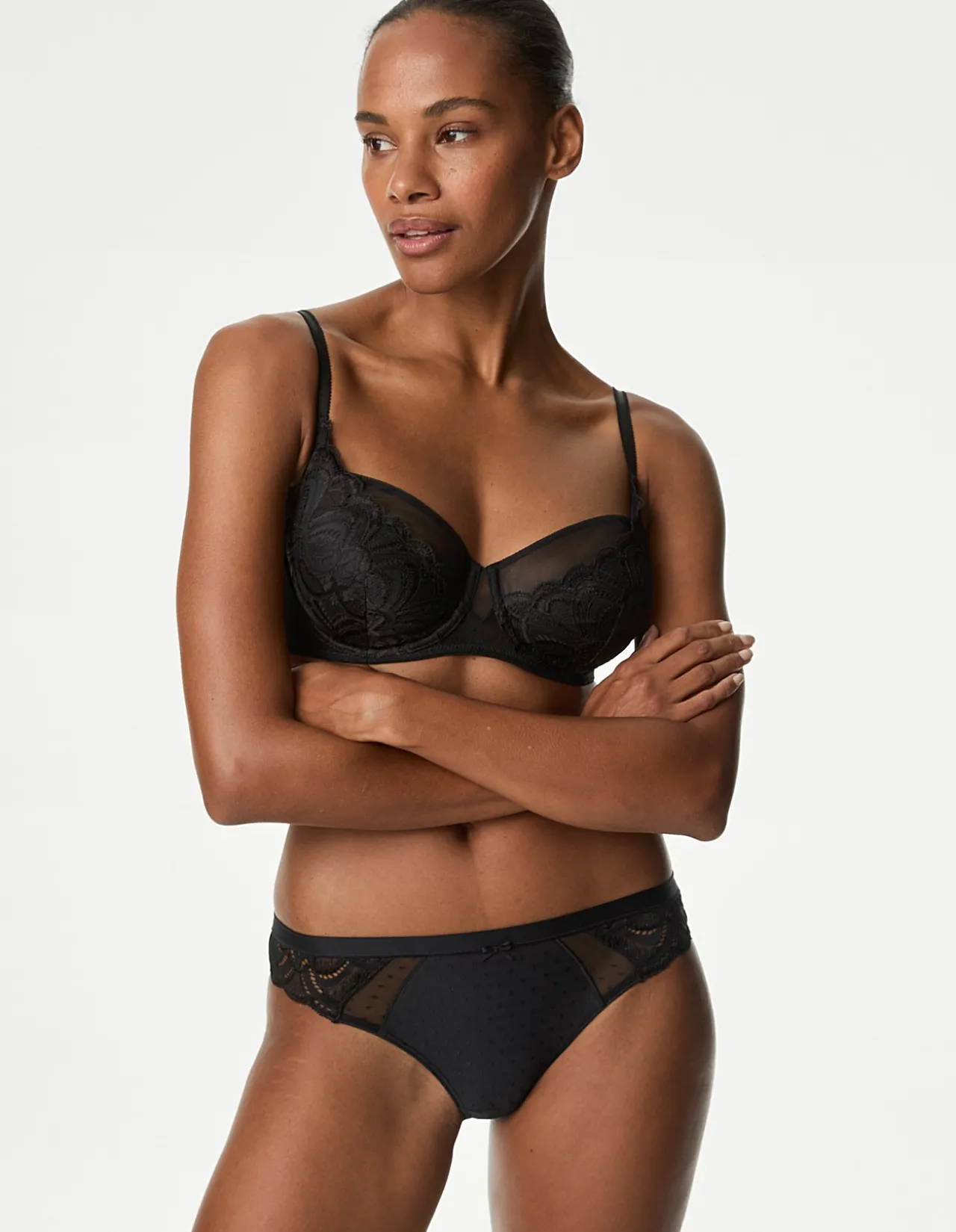 3pk Amelia Lace Bikini Knickers