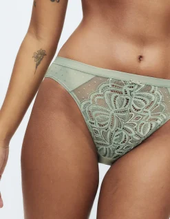 3pk Amelia Lace High Leg Knickers