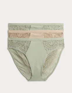 3pk Body Soft High Leg Knickers