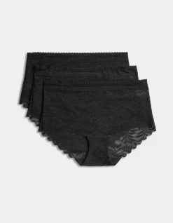 3pk Flexifit Lace High Rise Shorts