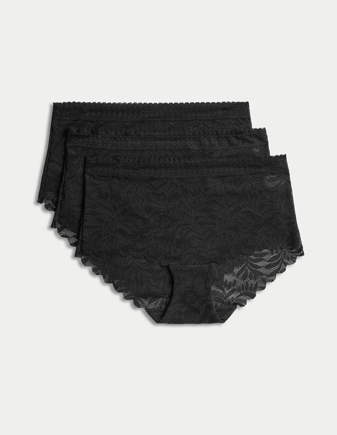 3pk Flexifit Lace High Rise Shorts
