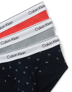 3PK ICON LOGO COTTON STRETCH HIP BRIEF
