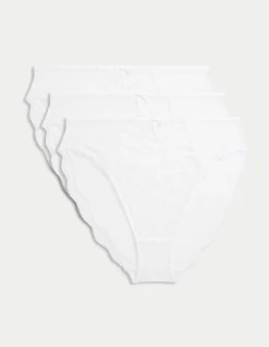 3Pk Jasmine Lace High Waist High Leg Brief