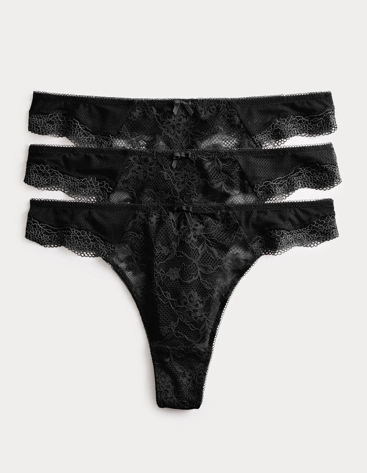 3pk Jasmine Lace Thongs