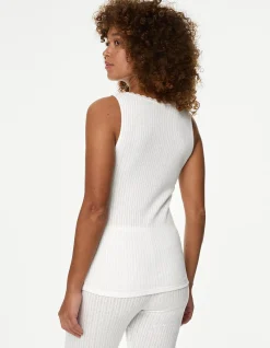 2pk Thermal Pointelle Vests