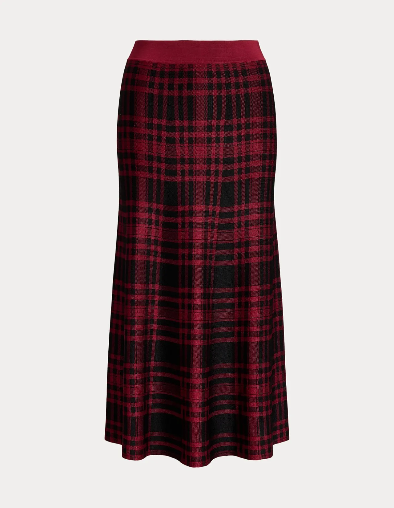 PLAID SWEATER SKIRT