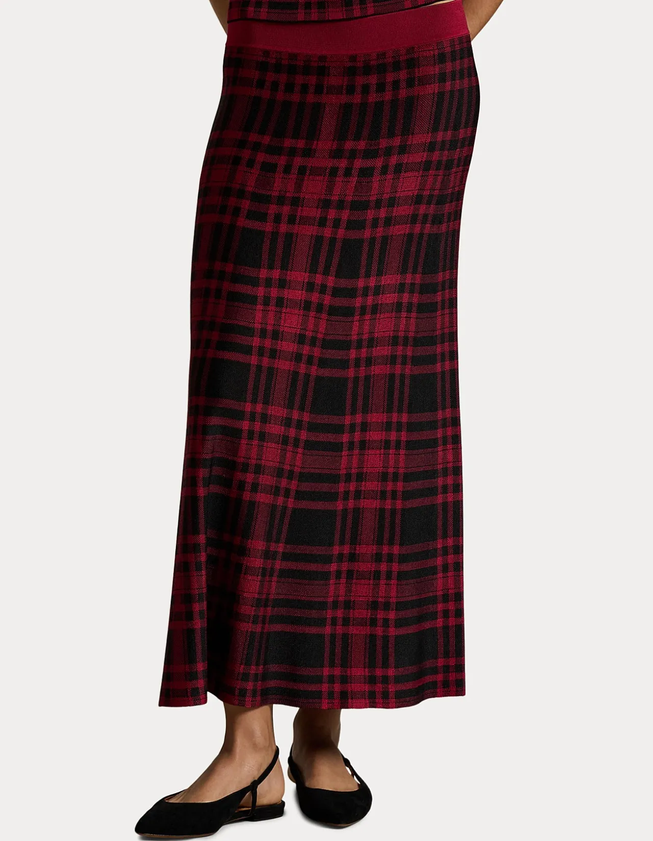 PLAID SWEATER SKIRT