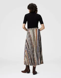 PLEATED MIDI SKIRT