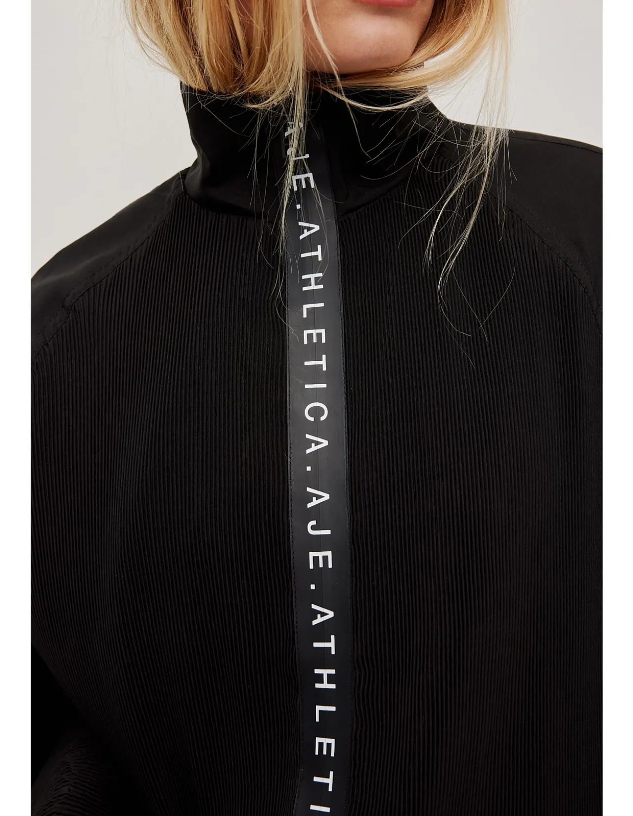 Pleated Logo Jacket
