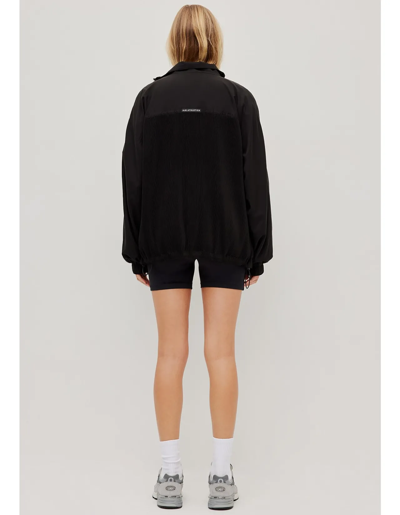Pleated Logo Jacket