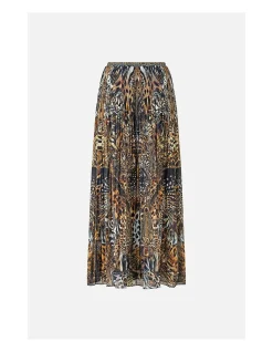 PLEATED MIDI SKIRT