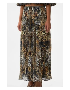 PLEATED MIDI SKIRT