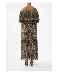 PLEATED MIDI SKIRT
