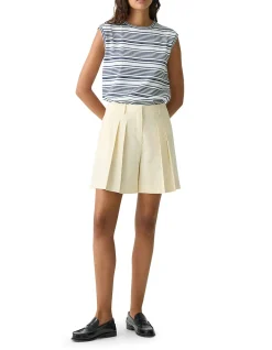 Pleated Short in Good Linen